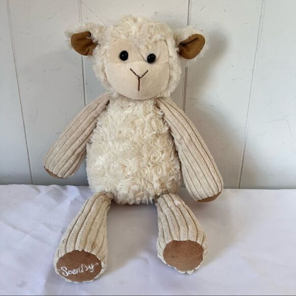 Lenny the Lamb Retired Scentsy Buddy Nursery Decor Easter Plush - Picture 1 of 7